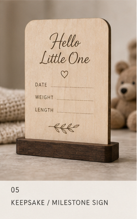 Keepsake / Milestone Sign concept preview
