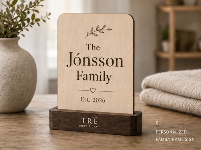Personalized Family Name Sign concept preview